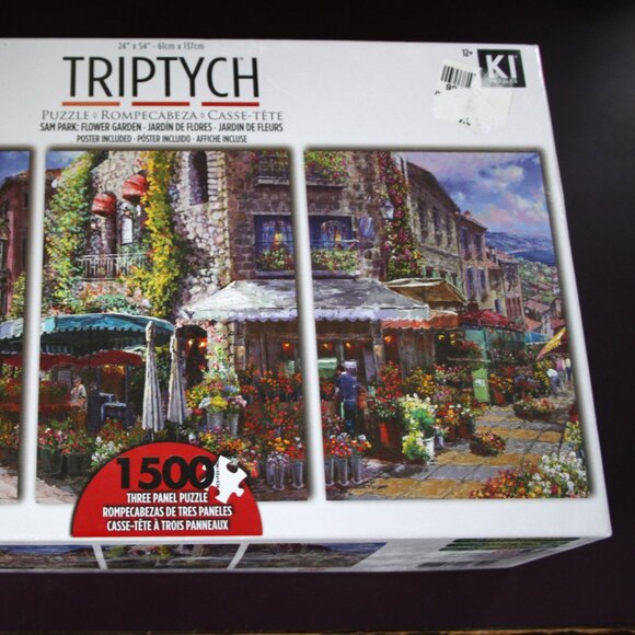 Flower Garden Triptych, 1500 piece puzzle, Karmin International - Picture 6 of 6
